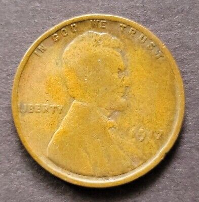 1917 P Lincoln Wheat Penny - Avg/G