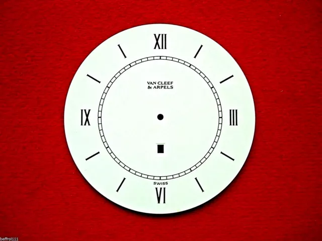 Cadran De Pendulette Ou Montre Gubelin Vintage - Diamètre 33 Mm - Occasion Pour Collection Ou Réparation