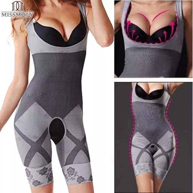 Bamboo Charcoal Magic Slim Full Body Shaper Waist Cincher Thigh Reducer Suit Us