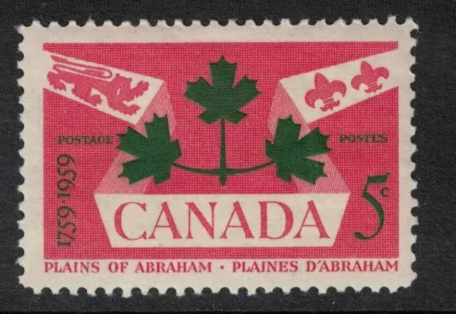 canada stamps - 1959 anniv battle of plain of abraham - 5c - Mint NH - sg514