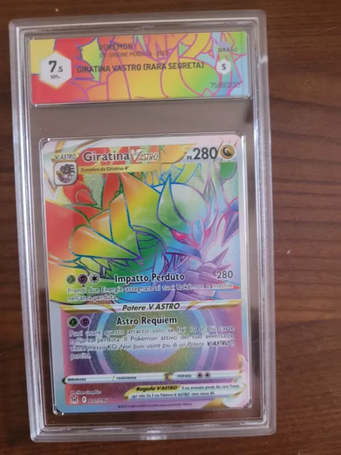 CARTA POKÉMON GIRATINA V ASTRO HYPER 201/196 ORIGINE PERDUTA