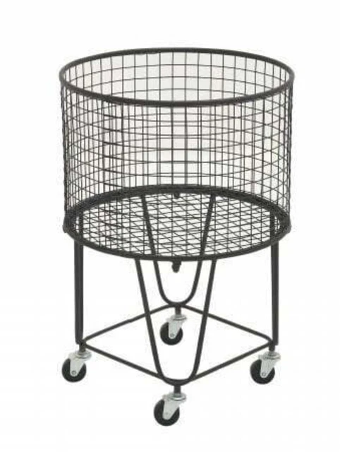Amazing Wire Rolling Laundry Cart Features Metal Roll Storage Basket Amazing Wire Rolling Laundry Cart Features Metal Roll Storage Basket