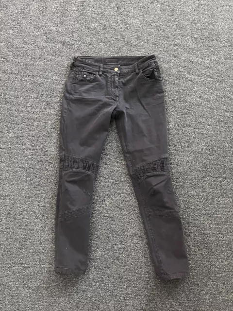 Belstaff Jeans Moto Biker Black Tapered