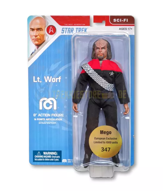 MEGO Worf Actionfigur Limitiert Star Trek The Next Generation Star Trek TNG