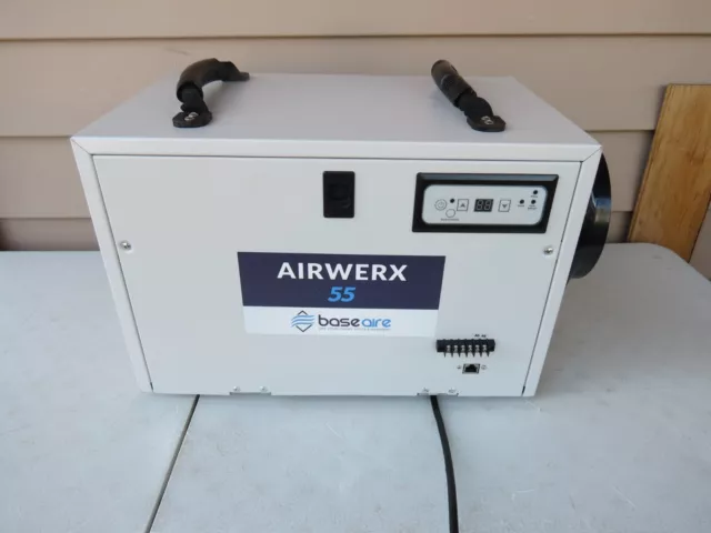 BaseAire AirWerx55 Dehumidifier for Crawl Space Basement,120 Pints New AS IS