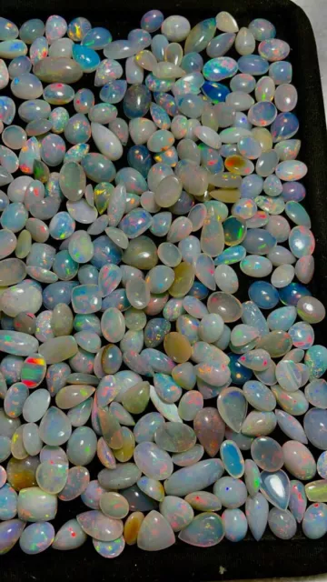 Ethiopian Opal Cabs Natural Gemstone Crystals Lot Of 3500 CTS WIRE WRAPPED OPAL 2