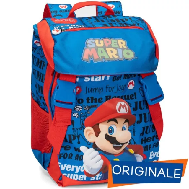 Zaino Estensibile Scuola Super Mario + Astuccio 3 zip Completo - Novità 23/2024 2