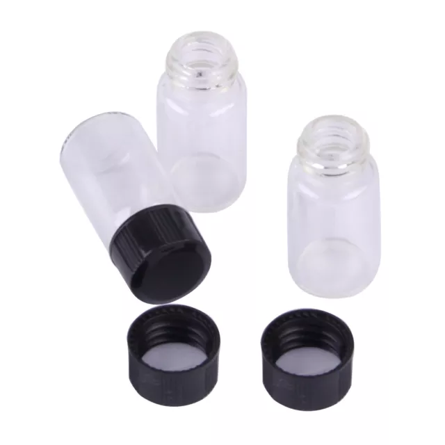 16X Glasflasche 3ml Fläschchen Mini Probefläschchen Reagenzglas Glaswarenmuster 2