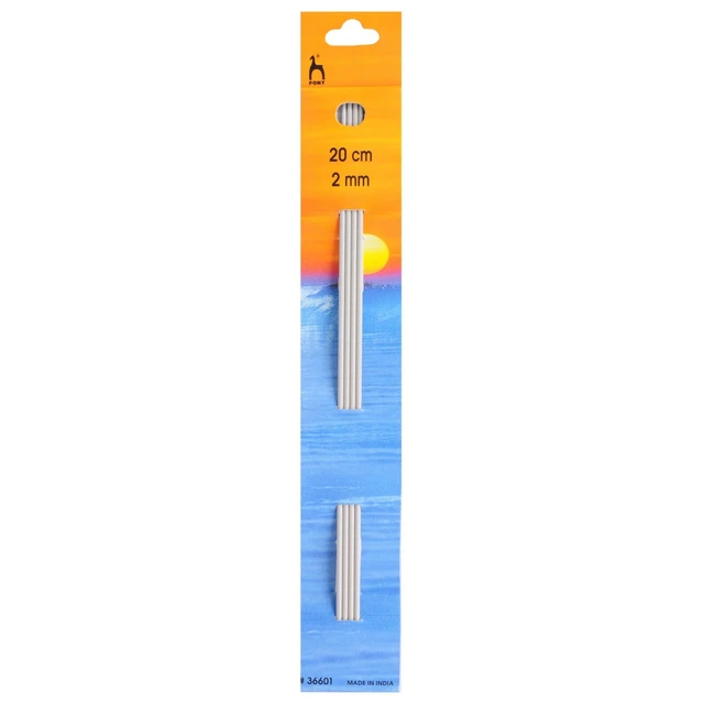 Agujas de tejer de doble extremo: conjunto de cuatro: 20 mm x 2,00 mm - P36601 - CORREO GRATUITO