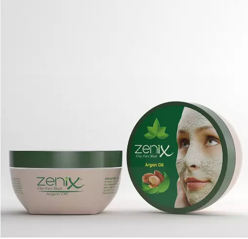 Zenix Clay Face Mask with Argan Oil Beauty Treatment 350 ml