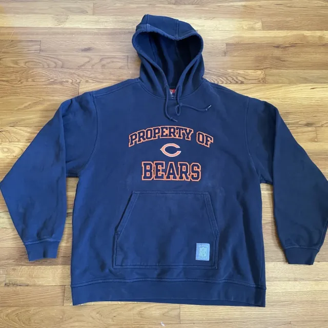 Reebok Gridiron Classic Chicago Bears Hoodie Vintage NFL Sweatshirt Men’s XL