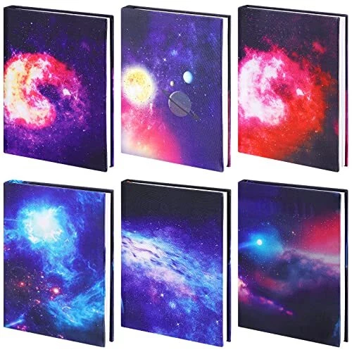 6 Pack Stretchable Book Cover Jumbo Fabric Book Covers Colorful Pattern Print