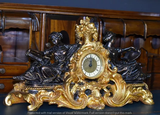Orologio da Tavolo con VENERE stile antico oro francese barocco clock R68