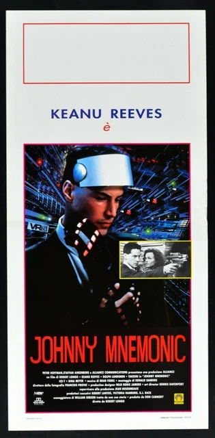 L123 AFFICHE JOHNNY Mnemonic Dolph Lundgren Keanu Reeves Dina Meyer ...