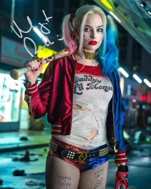 HARLEY QUINN MARGOT Robbie 8X10 signed photo Reprint FREE SHIPPING! £12 ...