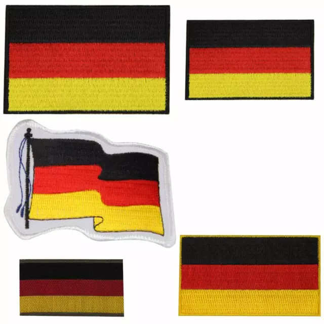 Aufnäher Abzeichen Deutschland Fahne Flagge BRD Germany schwarz rot gold