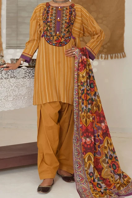 Originale Almirah by Junaid marmellata ricamata khaadi shalwar kameez UK10 S