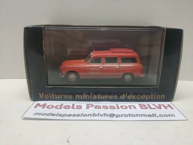 FOURGON MINIATURE AU 1/43: RENAULT 1000 Kg pompiers de Eligor en bon