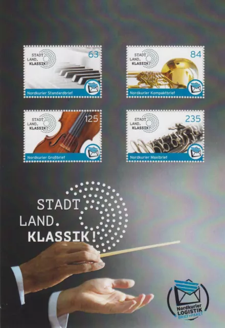 Deutsche Privatpost - Nordkurier - Block:  Stadt, Land, Klassik 2018, postfrisch