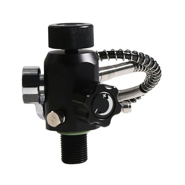 Adaptateur 3000psi Pour Paintball Avec Manomètre - Tuyau Flexible Aluminium Pour Réservoir SCBA