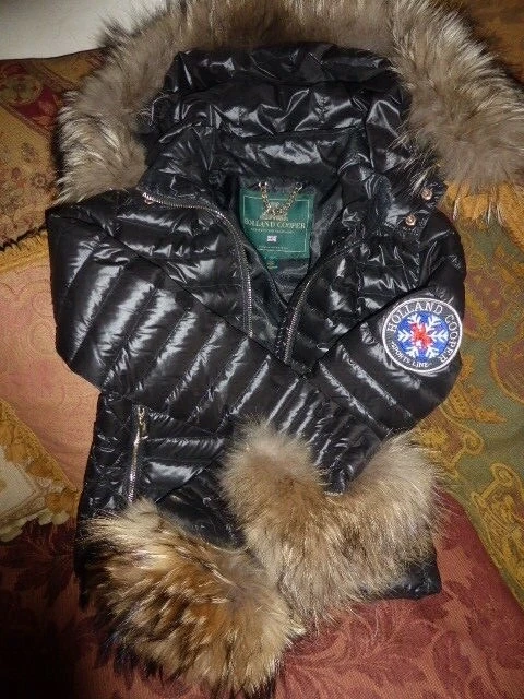Holland and cooper 2025 coat with fur hood