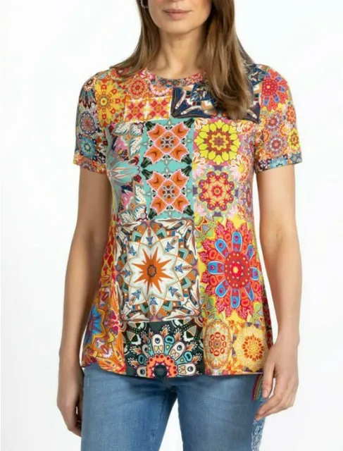 Sz XL Johnny Was Kaleida Favorite Printed Top NWT