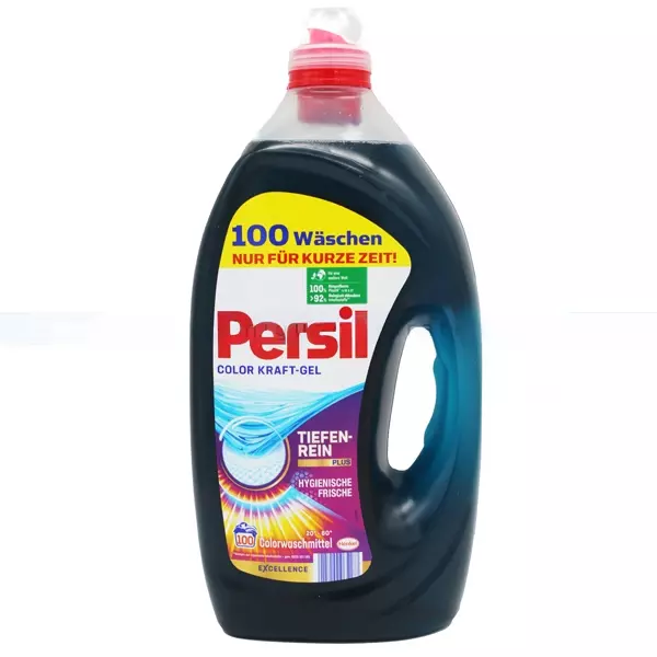 Persil Color Kraft-Gel Flüssig, Tiefenrein Plus 5 Liter (100 Wäschen)