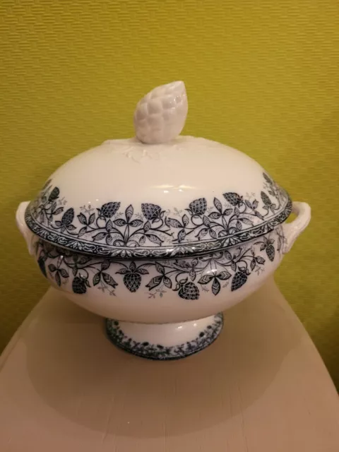 Soupière en Faïence de Gien Décor à la Mure 