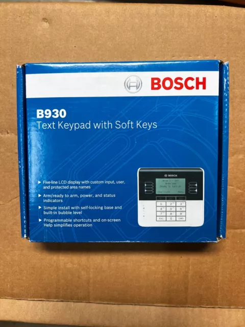 Bosch B930 Text Keypad with Soft Keys NEW