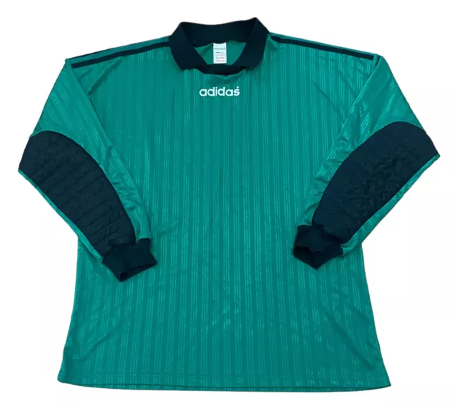 Adidas Goalkeeper Keepers Football Shirt Jersey 00s 90s Vintage Retro Rare XL
