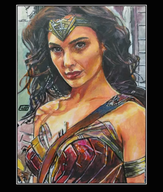 Wonder Woman 21 Sketch Card Limited 4050 Edward Vela Signed for Sale   SimHQcom