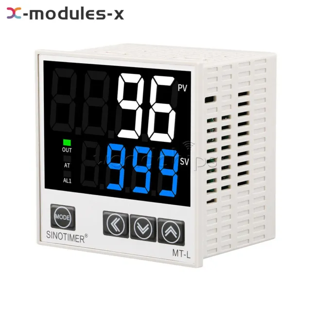 Digital PID Thermostat Relay/SSR Dual Output Temperature Regulator Controller