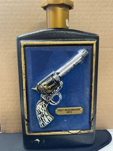 Ezra Brooks Colt Peacemaker 1873 Bottle EMPTY