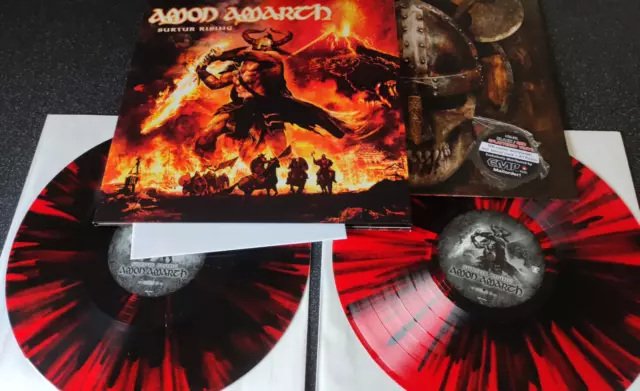 Amon Amarth - Surtur Rising 2-LP Gatefoled black/red splatter Ltd. Edition neu