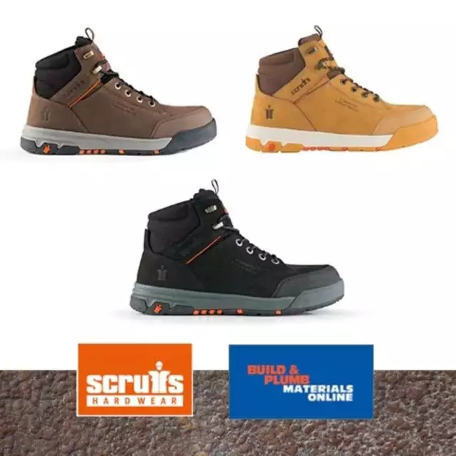 Scruffs Safety Work Boots - New Switchback 3 - Tan, Black or Brown - 7 - 12