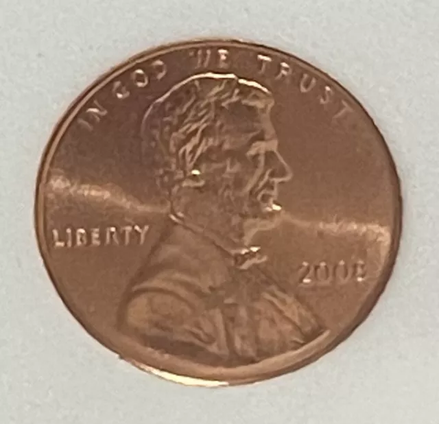 2008 (P) Lincoln Memorial Cent BU Penny US Coin 2