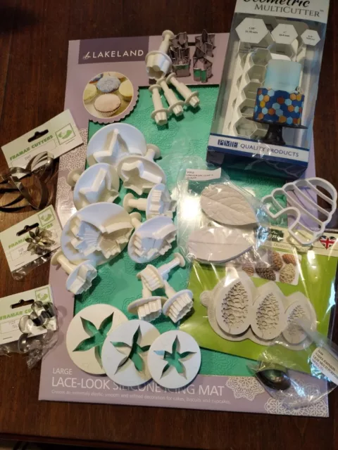 Sugarcraft cake decorating cutters and moulds