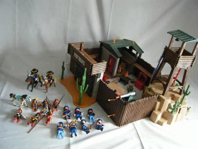 PLAYMOBIL WESTERN 5245 – Fort Brave avec boîte et notice – quasi complet EUR 69,90 - FR