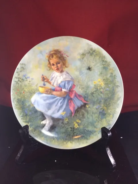 Little Miss Muffet Collector Plate by John McClelland  Mother Goose Series w/coa