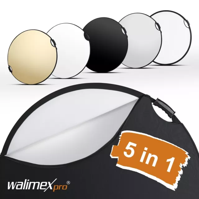 Walimex pro 5in1 Faltreflektor wavy comfort Ø107cm, aufhellen, abschatten etc.