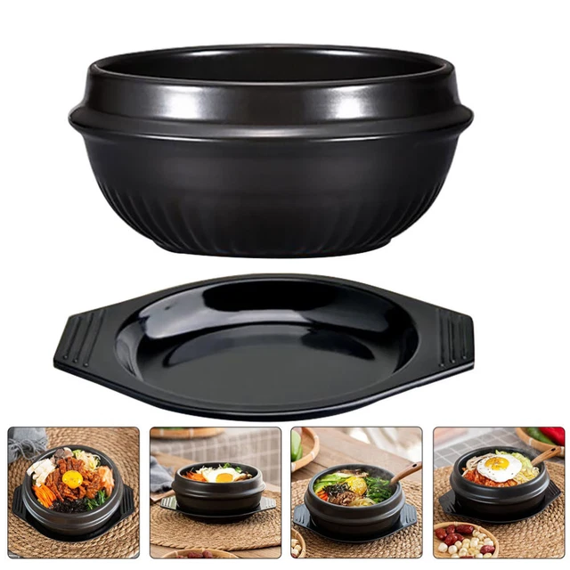 Keramik Bibimbap-Topf Udon-Ramen-Pho-Schüssel Runder Schmortopf