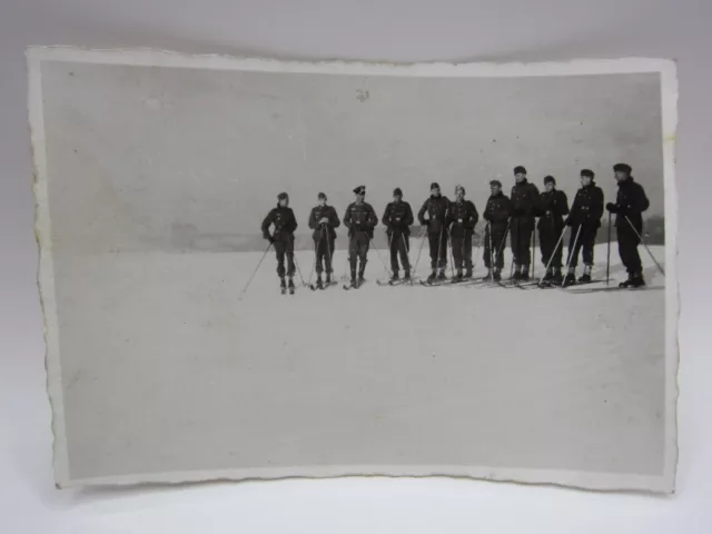 ORIGINAL WWII GERMAN Army NCO Trains Ski Soldiers Winter Snow Photo $0. ...