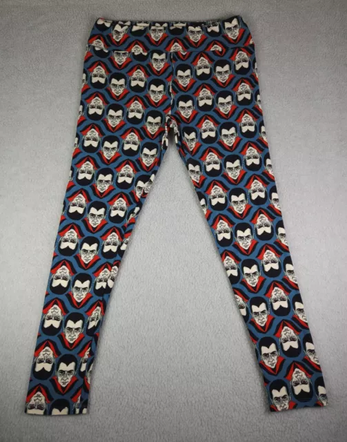 LulaRoe Dracula Leggings Womens One Size Tall & Curvy Vampire Stretch Pants