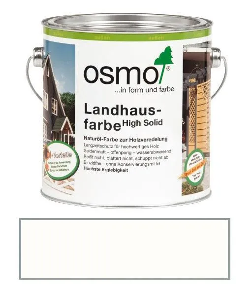 Osmo Landhausfarbe Weiß 0,75 l TOP NEUWARE