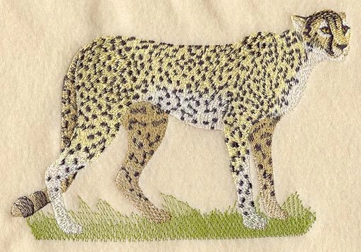 Embroidered Sweatshirt - Cheetah M2104 Sizes S - XXL