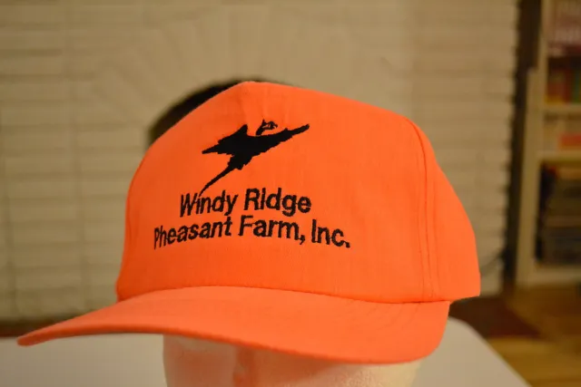 Windy Ridge Pheasant Farm Snapback Hat Cap Hunting Tiro OH Chinese Ringneck Eggs