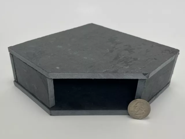 Slate Cave Hide 6x6x2" for Plecos / Fish / Shrimp / Reptile Aquarium Fish Tank