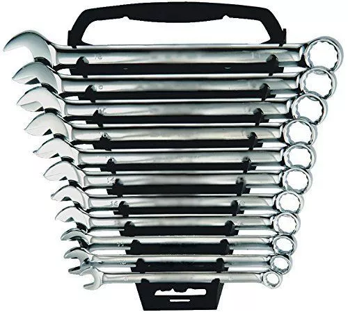 11-teiliges Kombinationsschlüssel-Set 6,7,8,9,10,11,13,15,14,17,19 mm Nickel U39