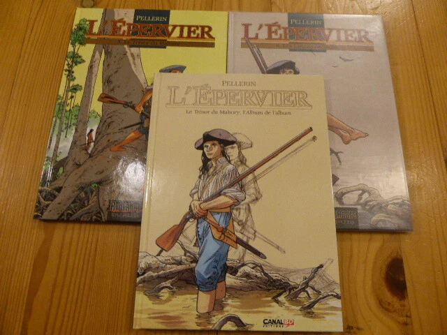 L'épervier Pellerin  T5 + T6 avec dédicace + l'album de l'album canal bd