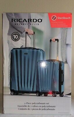 Ricardo 2-Piece Hardside Luggage Set (C) Travel Organization FAA Approved Blue